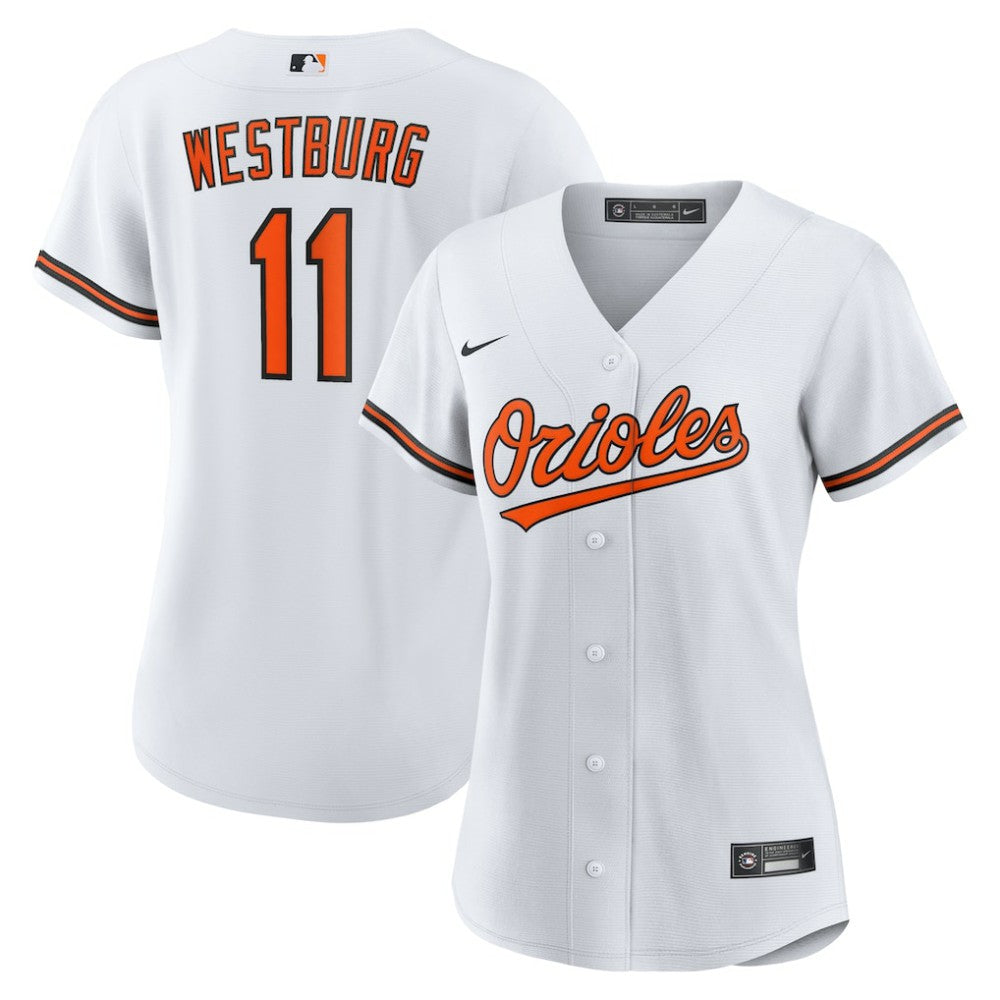 Jordan Westburg Baltimore Orioles Women's Home Replica Jersey White