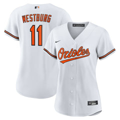 Jordan Westburg Baltimore Orioles Women's Home Replica Jersey White