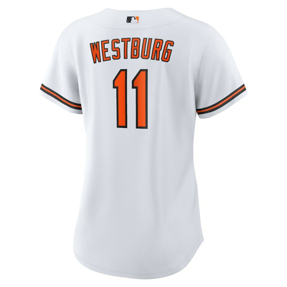 Jordan Westburg Baltimore Orioles Women's Home Replica Jersey White