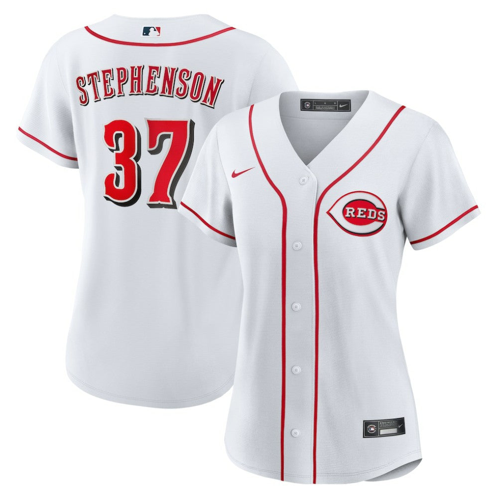 Tyler Stephenson Cincinnati Reds Women's Home Replica Jersey White