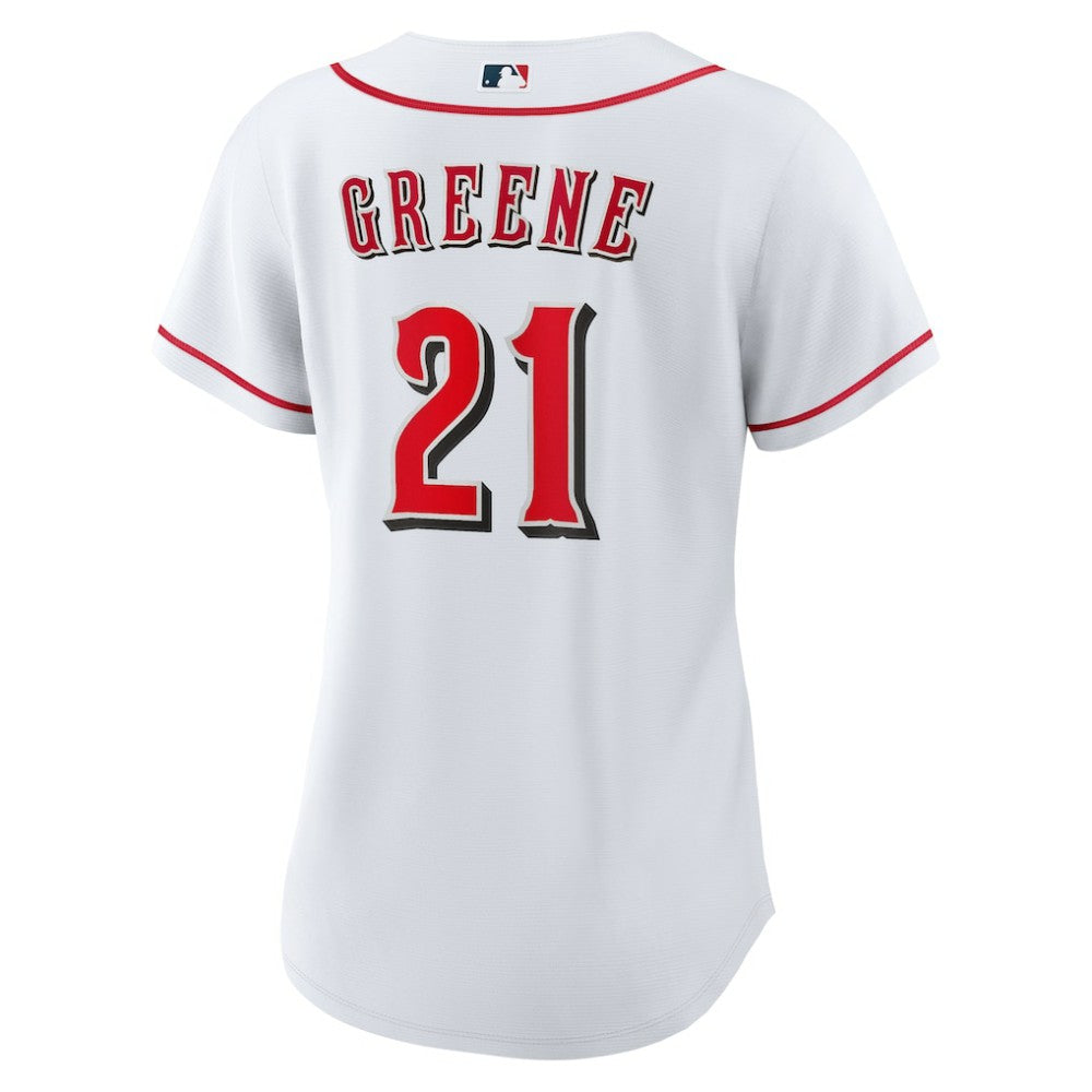 Hunter Greene Cincinnati Reds Women's Home Replica Jersey White