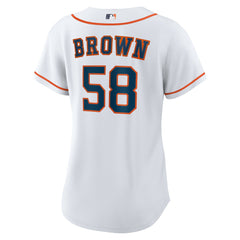 Hunter Brown Houston Astros Women's Home Replica Jersey White
