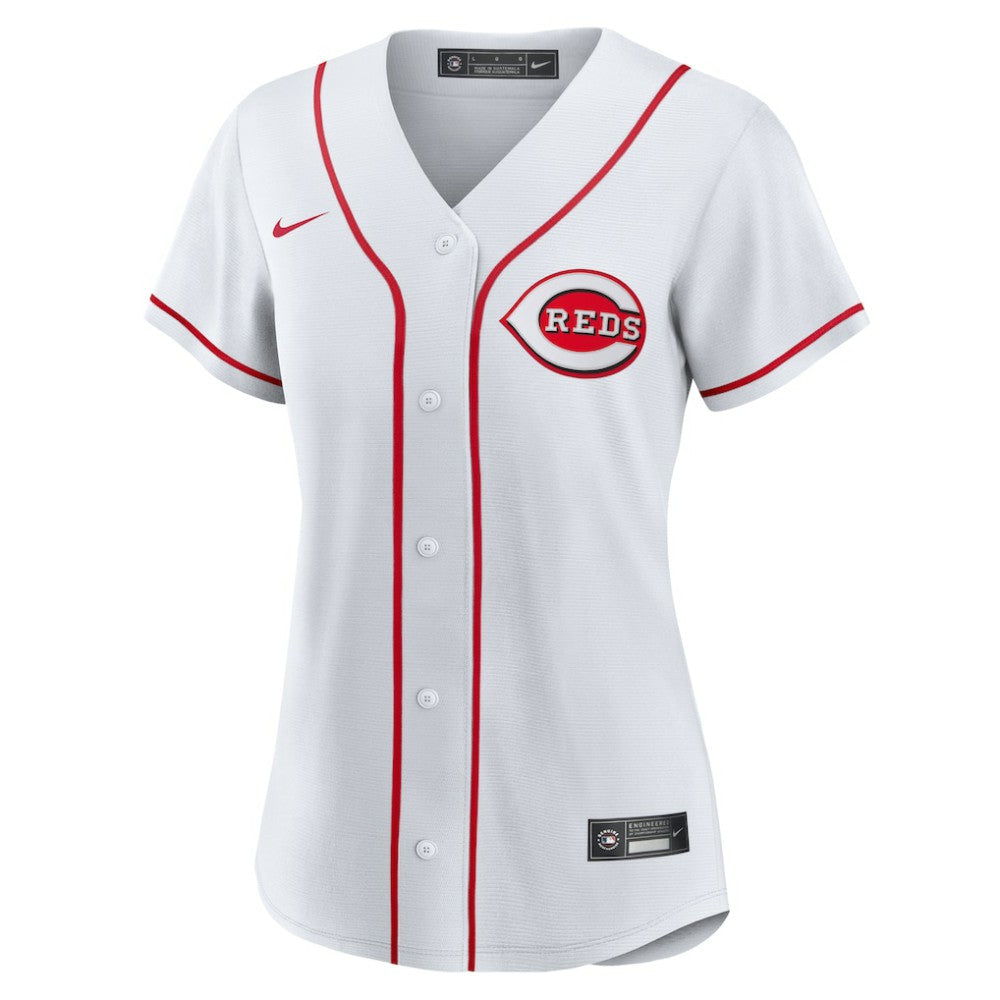 Spencer Steer Cincinnati Reds Women's Home Replica Jersey White