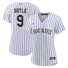 Brenton Doyle Colorado Rockies Women's Home Replica Jersey White
