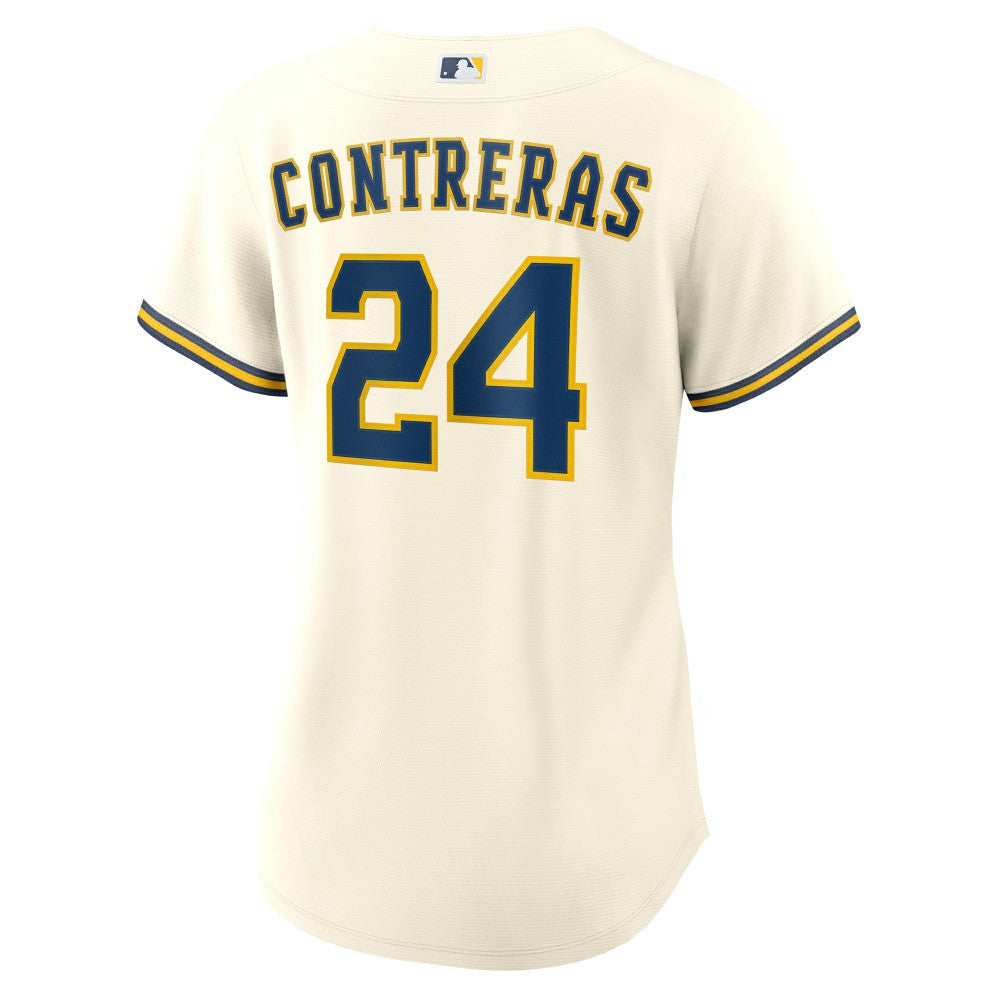William Contreras Milwaukee Brewers Women's Home Replica Jersey Cream