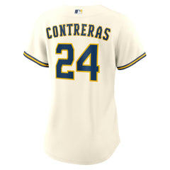William Contreras Milwaukee Brewers Women's Home Replica Jersey Cream