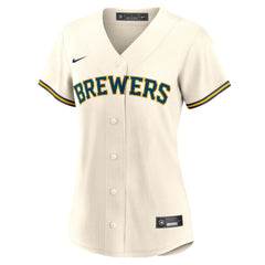Joey Ortiz Milwaukee Brewers Women's Home Replica Jersey Cream