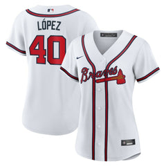Reynaldo Lopez Atlanta Braves Women's Home Replica Jersey White