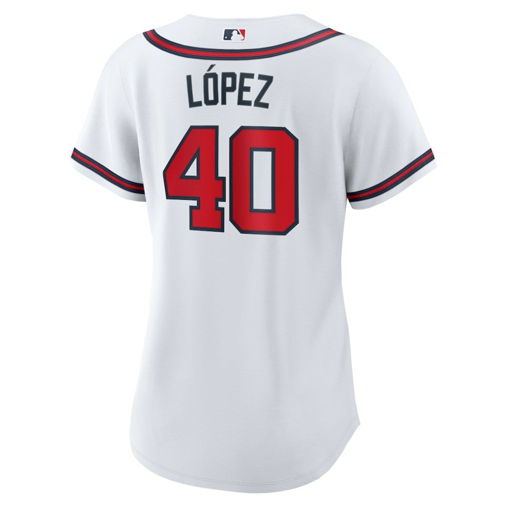 Reynaldo Lopez Atlanta Braves Women's Home Replica Jersey White