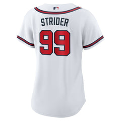Spencer Strider Atlanta Braves Women's Home Replica Jersey White