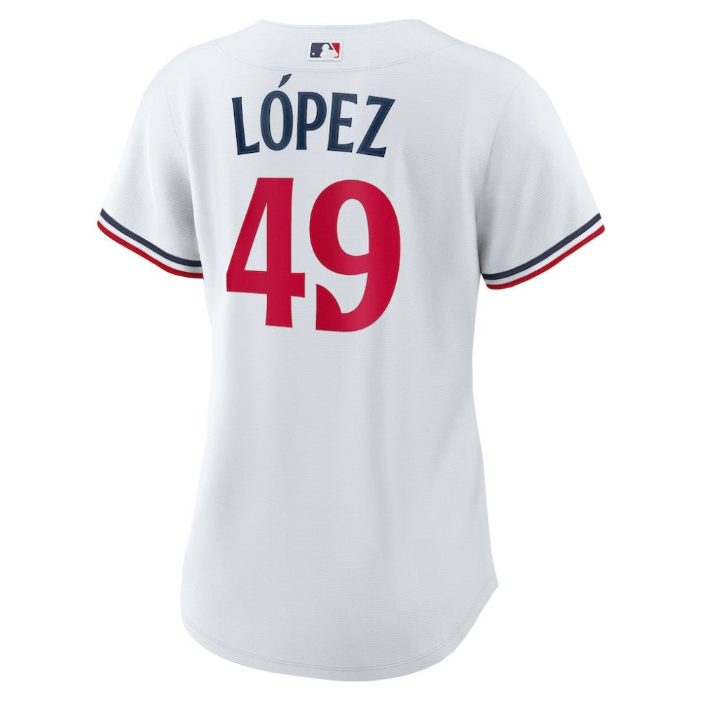 Pablo Lopez Minnesota Twins Women's Home Replica Jersey White