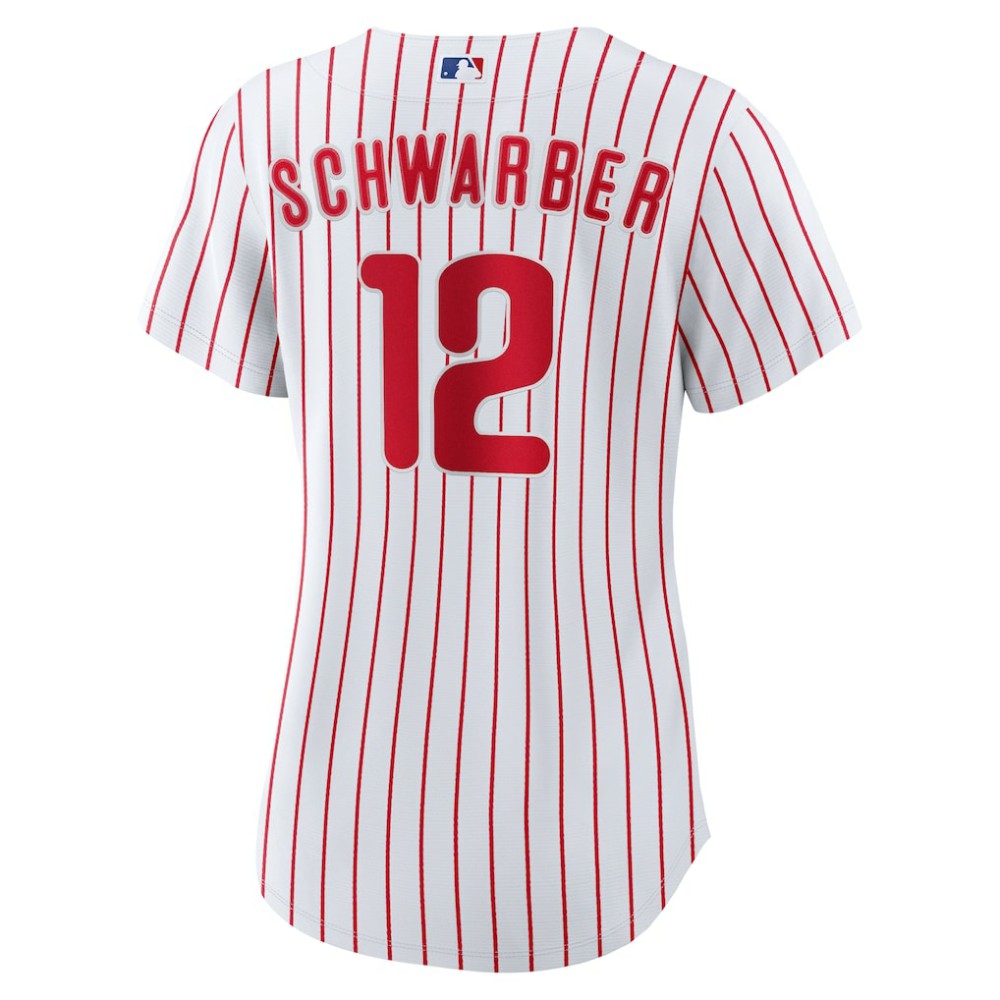 Kyle Schwarber Philadelphia Phillies Women's Home Replica Jersey White