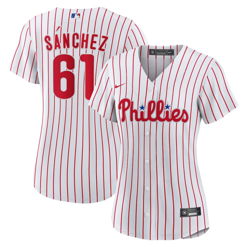 Cristopher Sanchez Philadelphia Phillies Women's Home Replica Jersey White