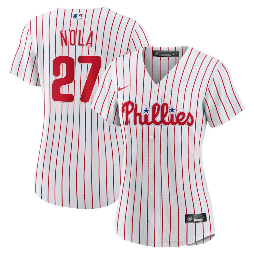 Aaron Nola Philadelphia Phillies Women's Home Replica Jersey White