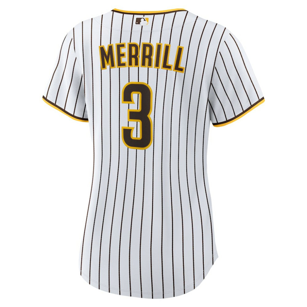 Jackson Merrill San Diego Padres Women's Home Replica Jersey White
