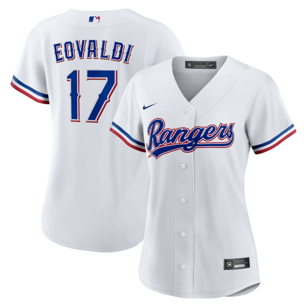 Nathan Eovaldi Texas Rangers Women's Home Replica Jersey White