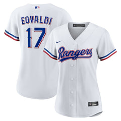 Nathan Eovaldi Texas Rangers Women's Home Replica Jersey White