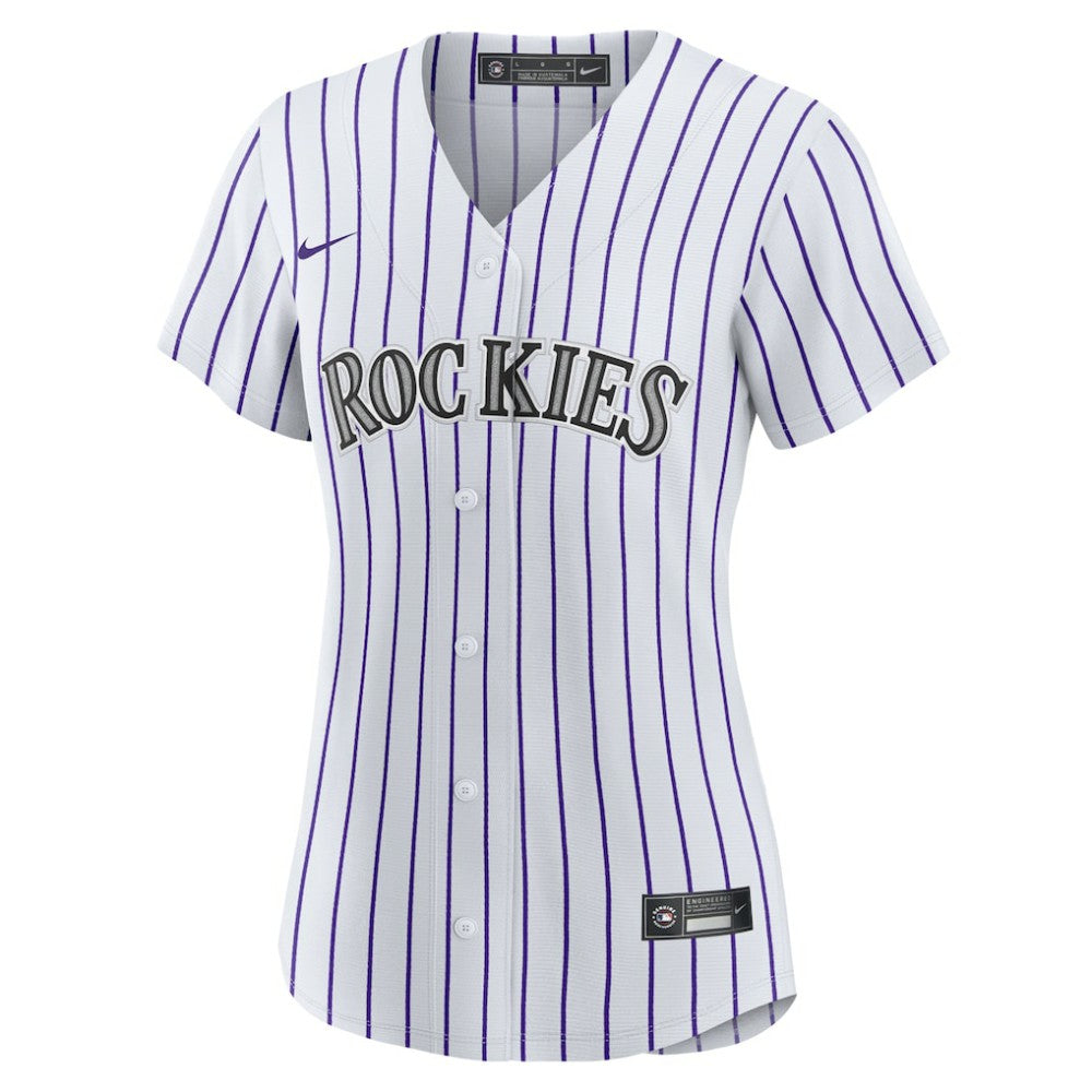 Ezequiel Tovar Colorado Rockies Women's Home Replica Jersey White