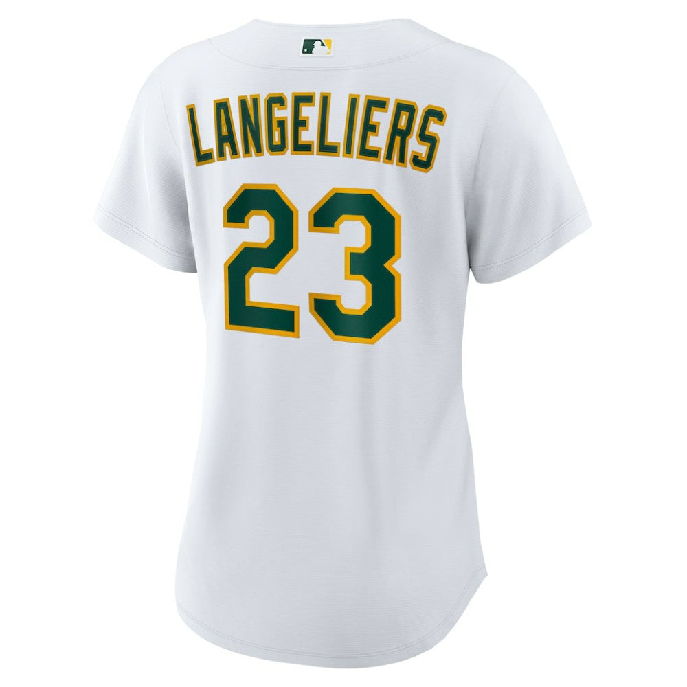 Shea Langeliers Athletics Women's Home Replica Jersey White