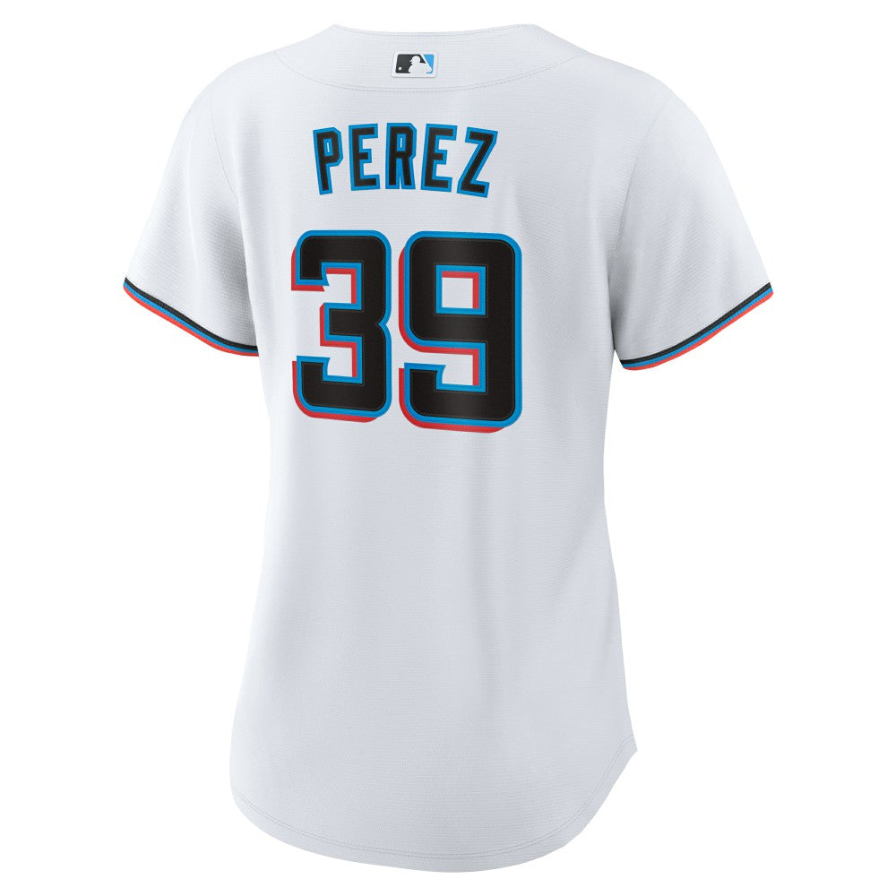 Eury Perez Miami Marlins Women's Home Replica Jersey White