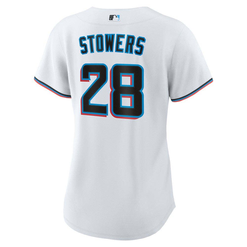 Kyle Stowers Miami Marlins Women's Home Replica Jersey White