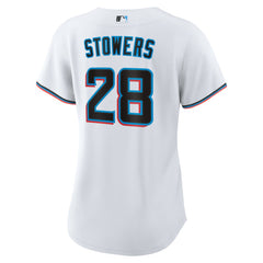Kyle Stowers Miami Marlins Women's Home Replica Jersey White