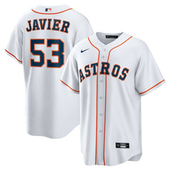 Cristian Javier Houston Astros Home Replica Jersey White