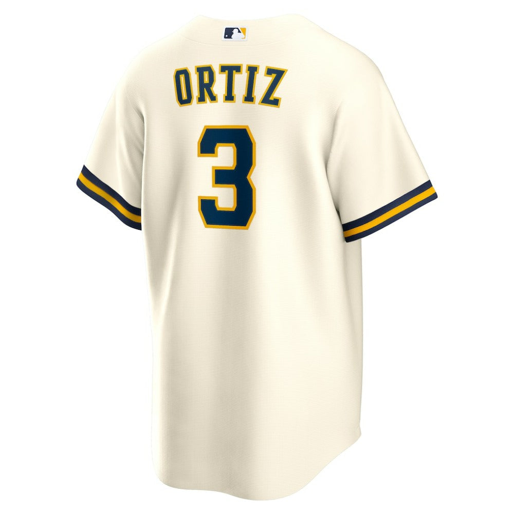 Joey Ortiz Milwaukee Brewers Home Replica Jersey White