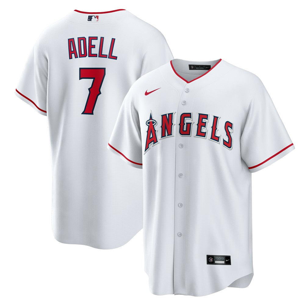 Jo Adell Los Angeles Angels Home Replica Jersey White