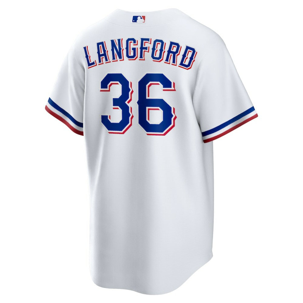 Wyatt Langford Texas Rangers Home Replica Jersey White