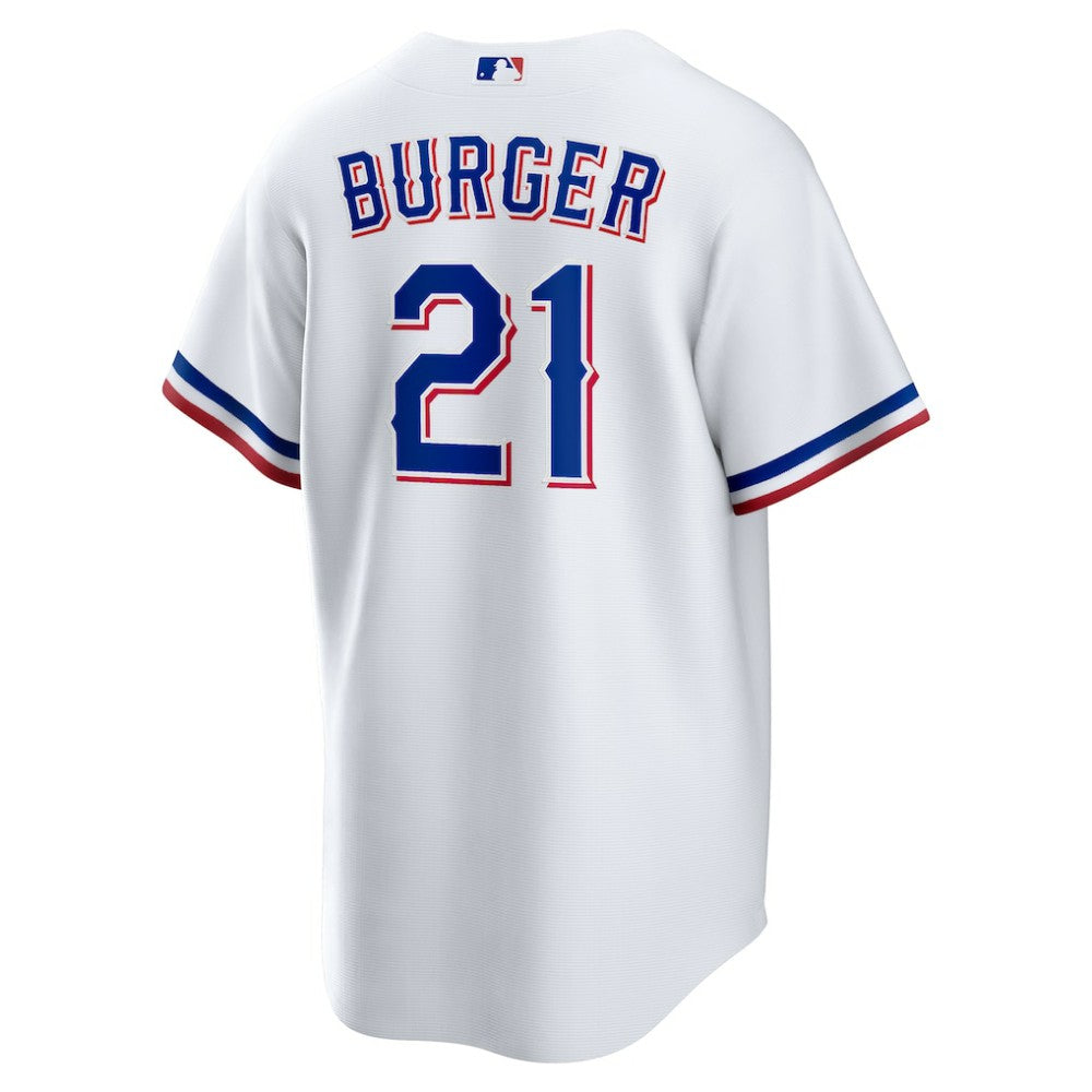 Jake Burger Texas Rangers Home Replica Jersey White