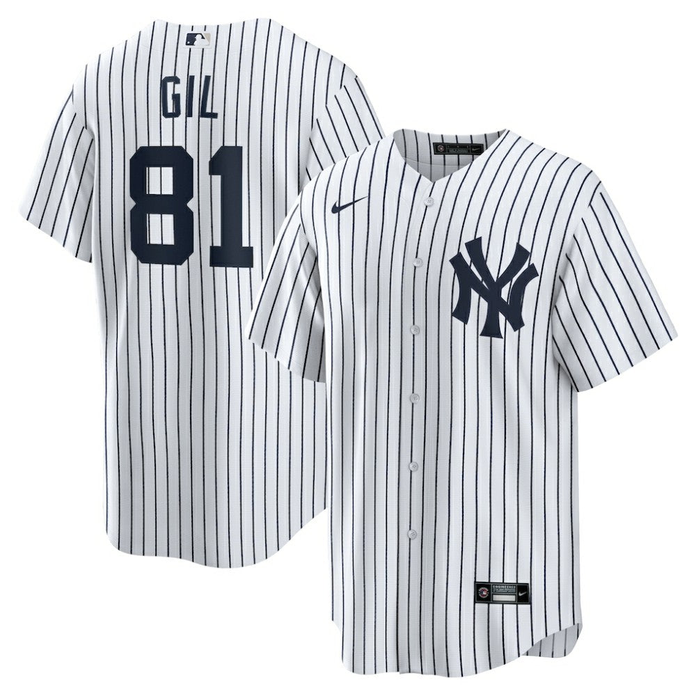 Luis Gil New York Yankees Home Replica Jersey White