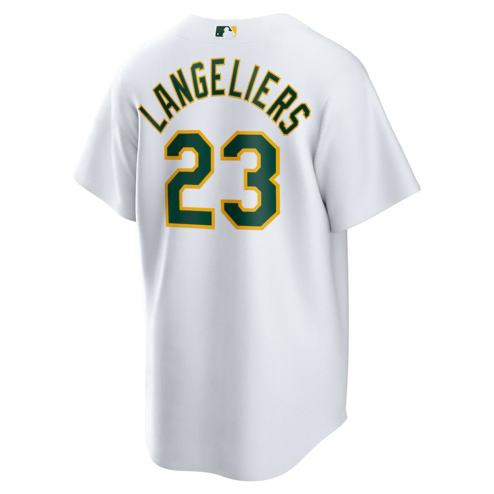 Shea Langeliers Athletics Home Replica Jersey White