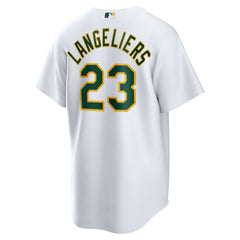 Shea Langeliers Athletics Home Replica Jersey White