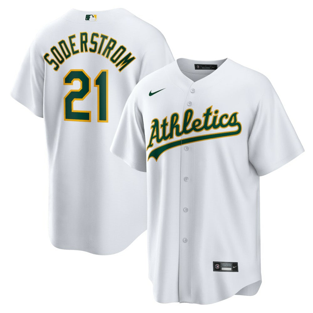 Tyler Soderstrom Athletics Home Replica Jersey White