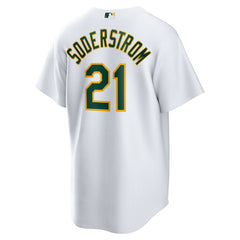 Tyler Soderstrom Athletics Home Replica Jersey White