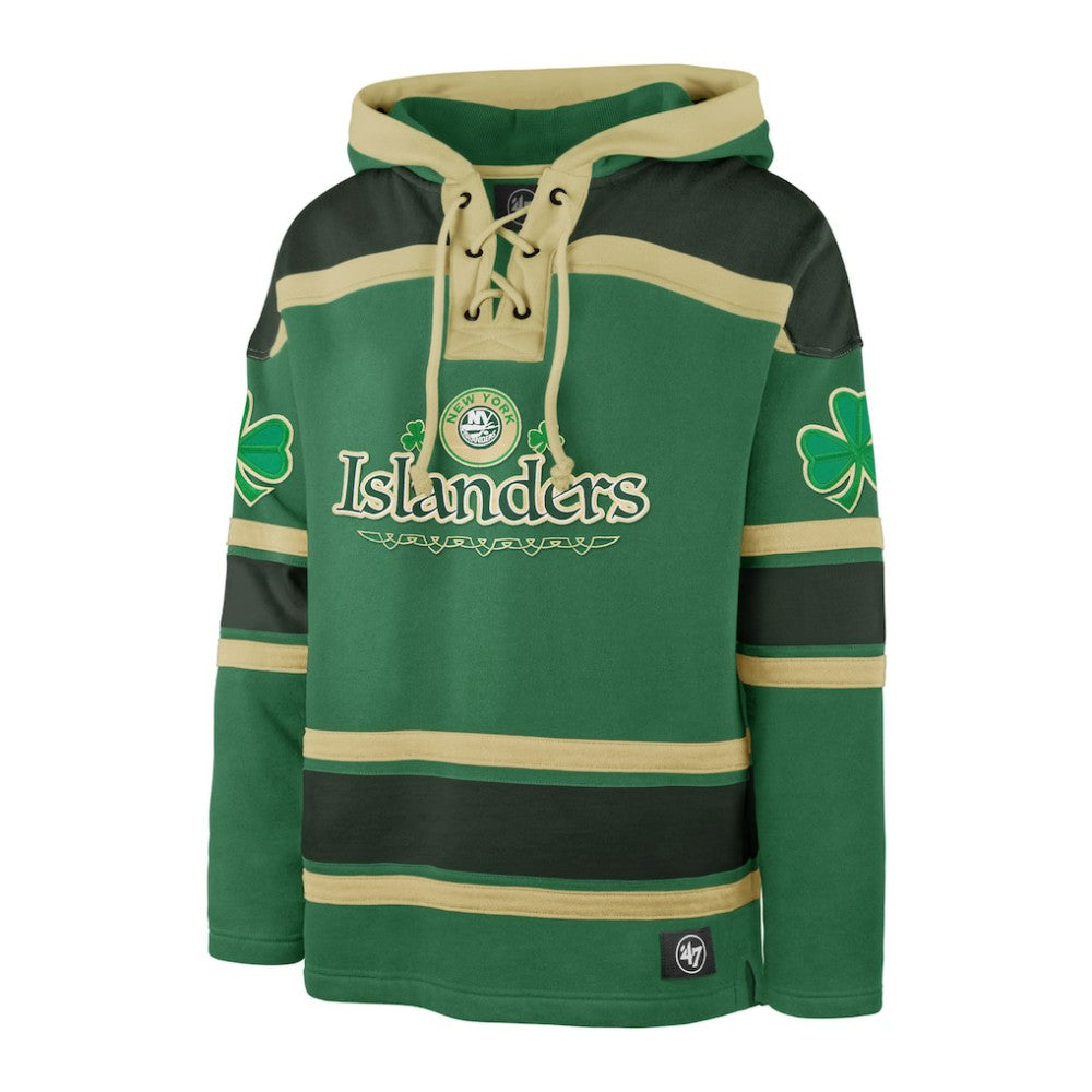 New York Islanders '47 St. Patrick's Day McLucky Superior Lacer Pullover Hoodie - Kelly Green Hoodies
