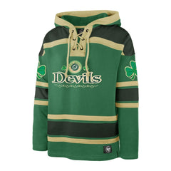New Jersey Devils '47 St. Patrick's Day McLucky Superior Lacer Pullover Hoodie - Kelly Green Jerseys