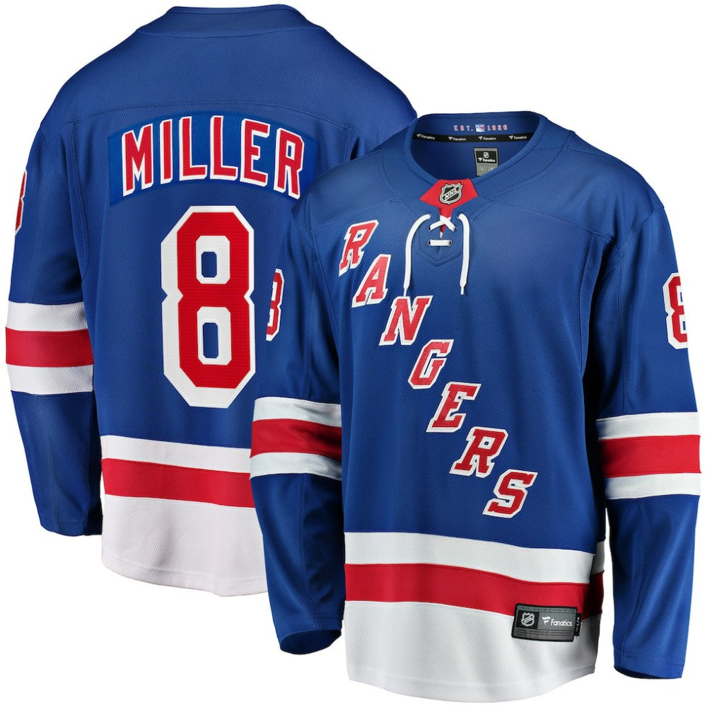 J.T. Miller New York Rangers Fanatics Home Breakaway Jersey - Blue Jerseys