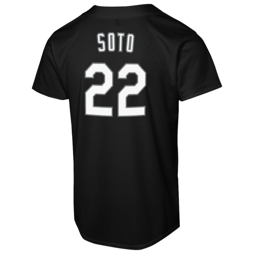 Juan Soto New York Mets  Youth Replica Fashion Jersey Black