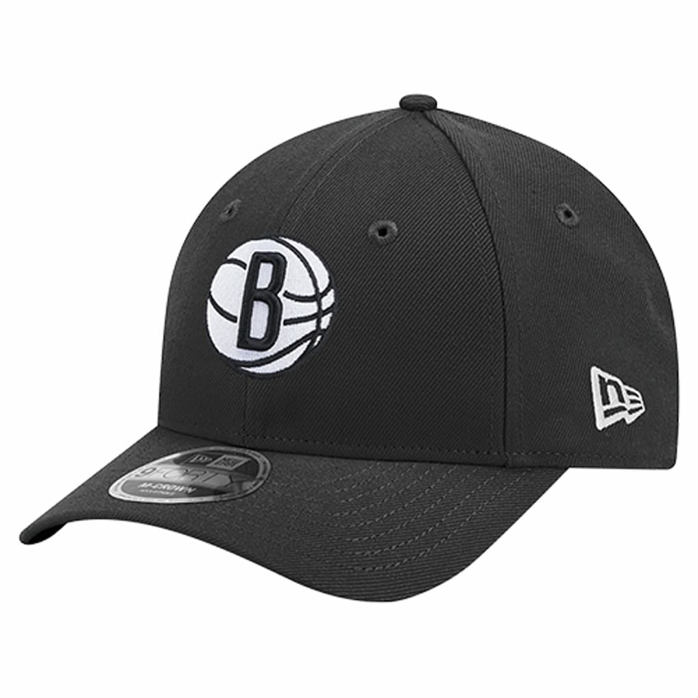 Brooklyn Nets 9FORTY Stock M-Crown Adjustable Hat - Black on sale