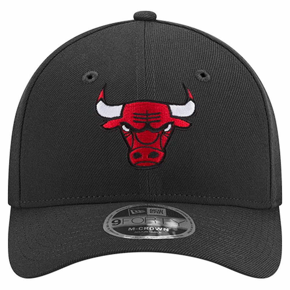Chicago Bulls 9FORTY Stock M-Crown Adjustable Hat - Black cheap