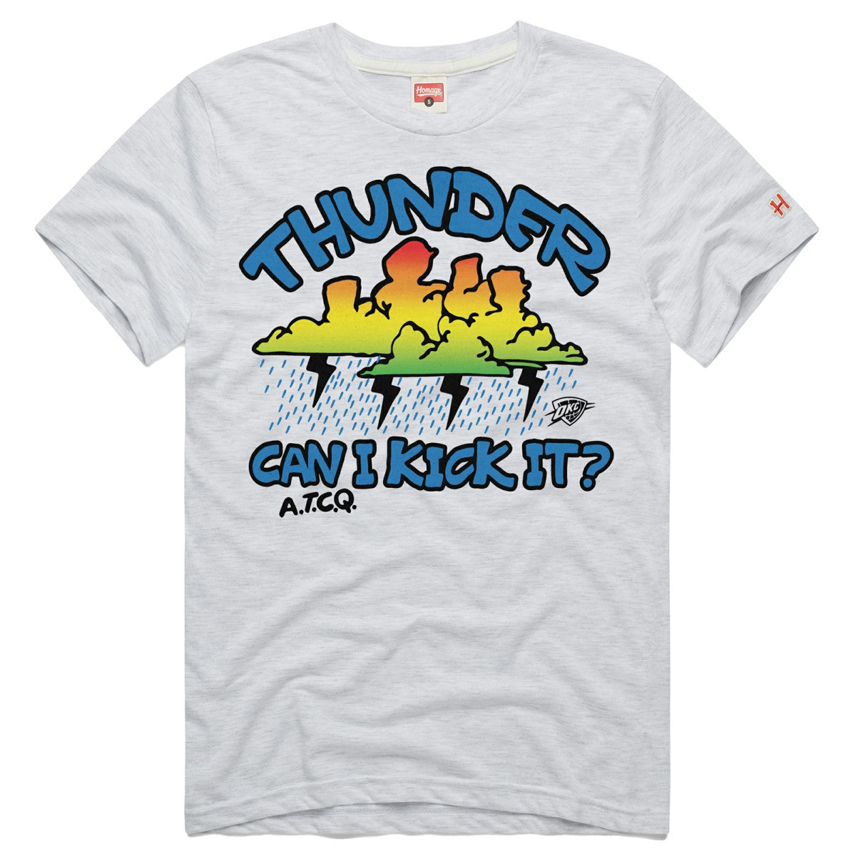 Oklahoma City Thunder Homage A Tribe Called Quest x NBA Can I Kick It? Tri-Blend T-Shirt - Ash online