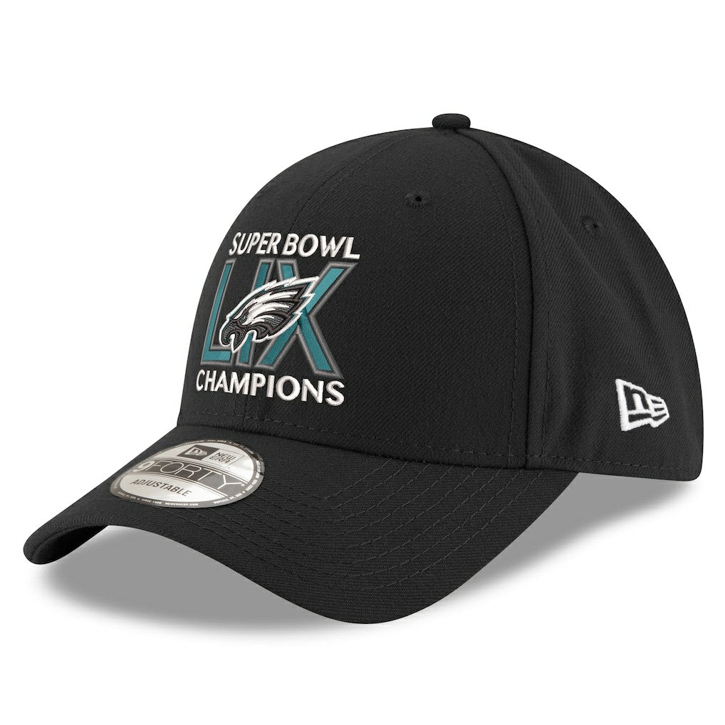 Philadelphia Eagles New Era Super Bowl LIX Champions 9FORTY Adjustable Hat - Black online