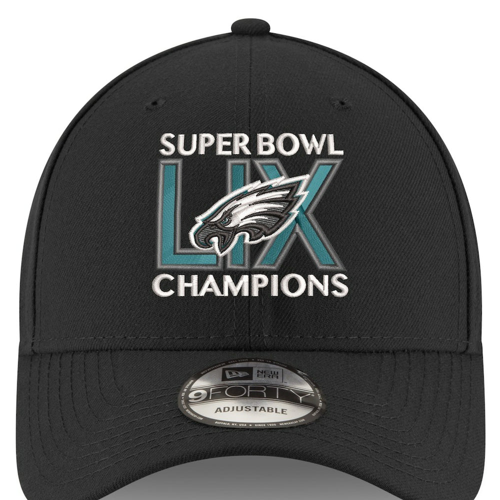 Philadelphia Eagles New Era Super Bowl LIX Champions 9FORTY Adjustable Hat - Black online