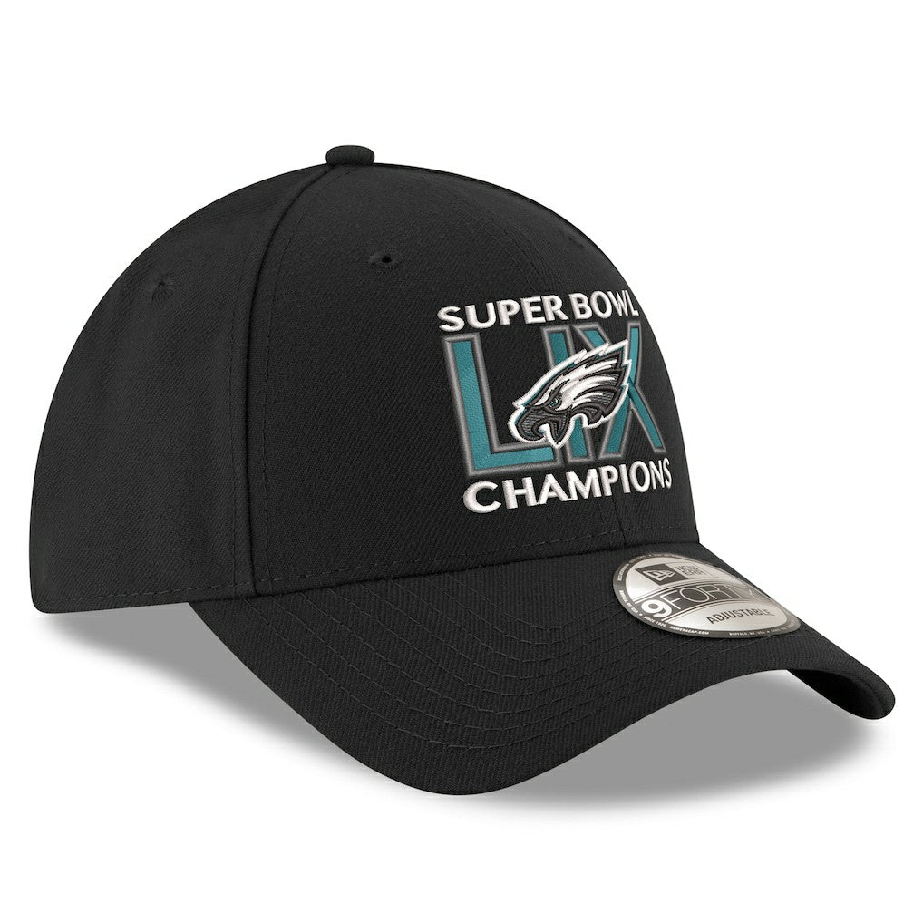Philadelphia Eagles New Era Super Bowl LIX Champions 9FORTY Adjustable Hat - Black online