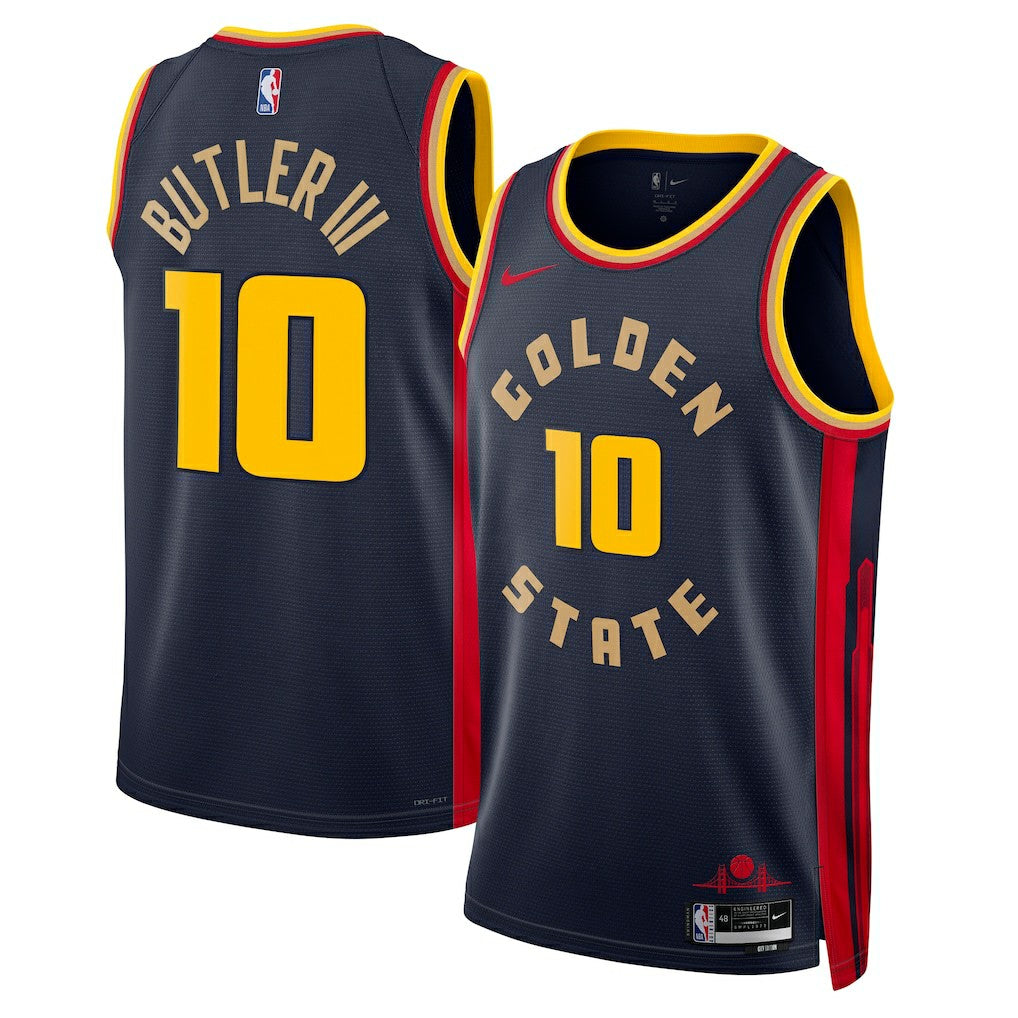 Jimmy Butler Golden State Warriors Unisex Swingman Jersey sale - City Editi- Navy outlet