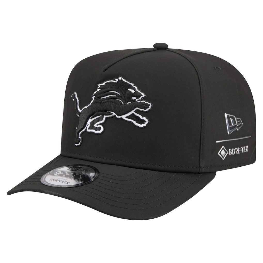 Detroit Lions New Era Gore-Tex A-Frame 9FIFTY Adjustable Hat - Black cheap