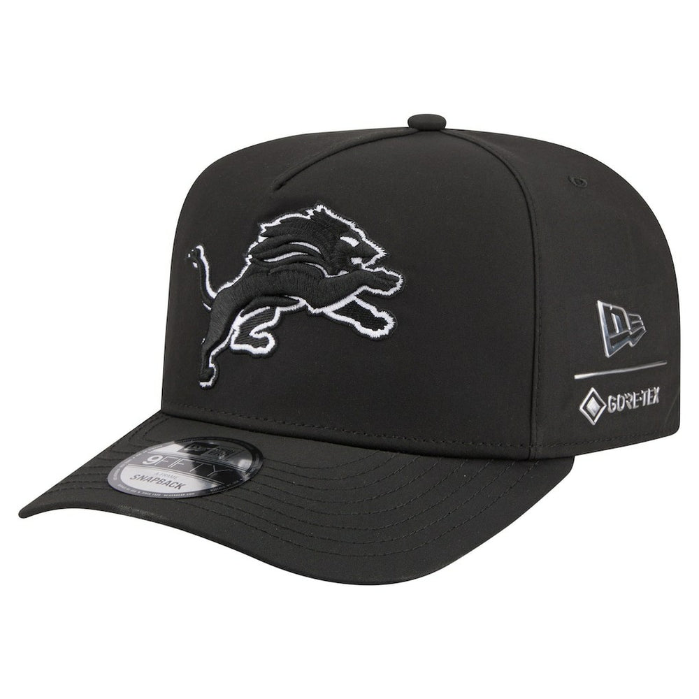 Detroit Lions New Era Gore-Tex A-Frame 9FIFTY Adjustable Hat - Black cheap
