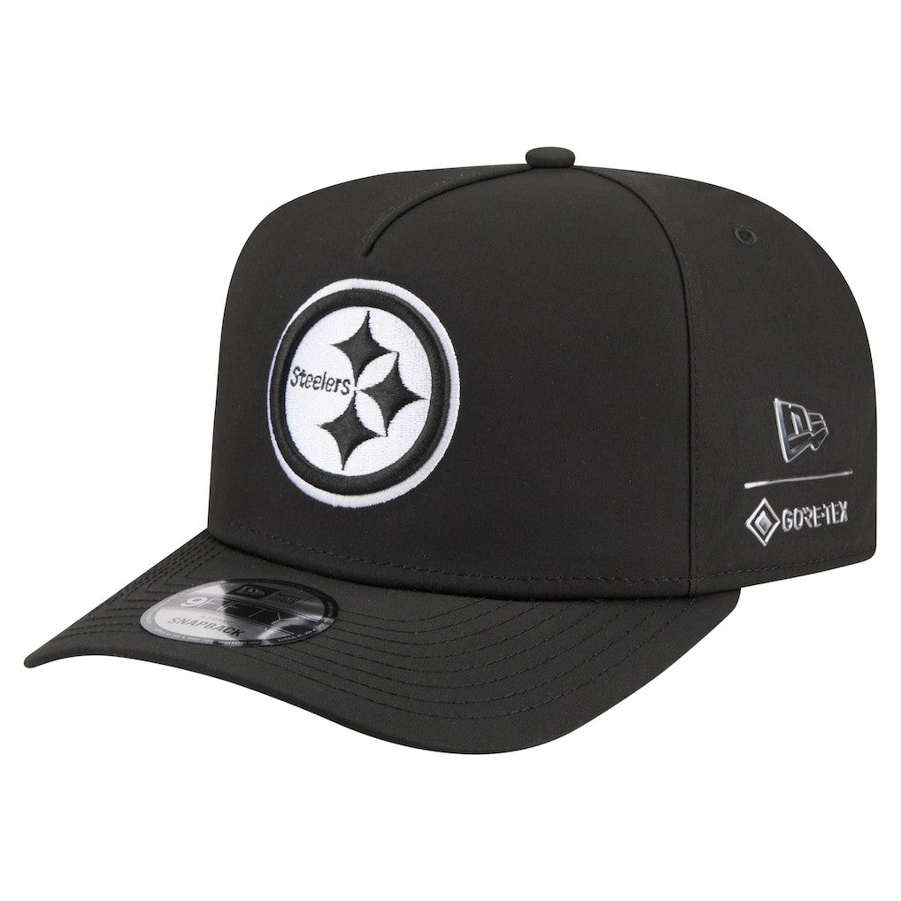 Pittsburgh Steelers New Era Gore-Tex A-Frame 9FIFTY Adjustable Hat - Black outlet